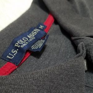 U.S Polo ASSN Charcoal Grey Polo Medium